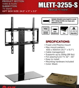 New Pipeman Nippon America MLETT-3255-S Table Top TV Stand  32-55'' - Picture 1 of 1