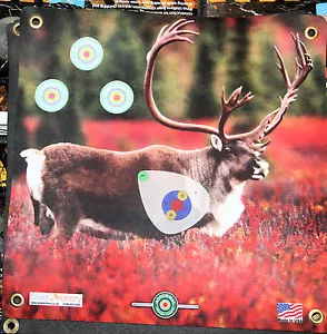 ARROWMAT-1500 PLUS SHOTS! CARIBOU WITH SCORING ZONE! 17"X 17" - Picture 1 of 1
