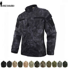 Herren Airsoft Tactical Combat Uniform Shirts Military Jacke US Army Camouflage