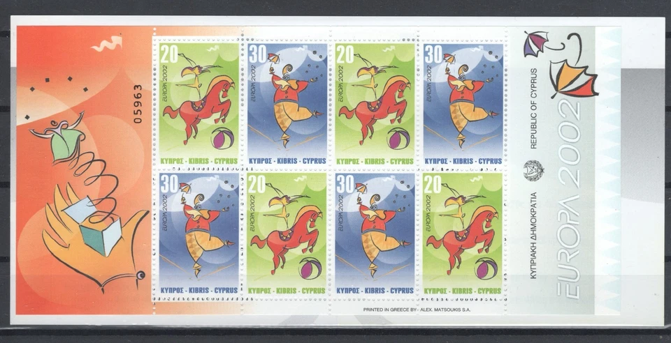 Cyprus 2002 Europa Cept Booklet MNH VF - Image 1 of 1