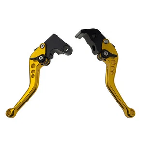 Hand Gold For Yamaha YZF R6 05-14 R1 CNC Shorty Brake & Clutch Levers Finger - Picture 1 of 3