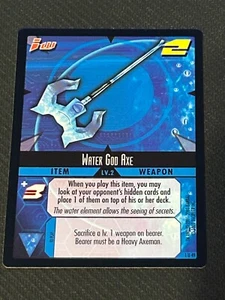 Dot Hack TCG Contagion Water God Axe - Picture 1 of 2