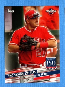 Topps Opening Day 150 Years of Fun 2019 #YOF25 Mike Trout Angels - Imagen 1 de 1
