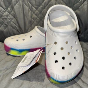 Crocs Kinder Clog Sandalen Mehrfarbig Glitzerband Größe C13 Freizeit - Bild 1 von 7