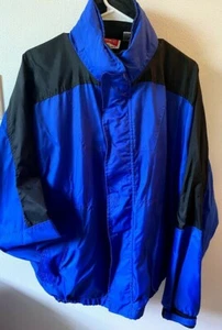 Vintage Marlboro blau unbegrenzte Jacke Herren großer Windbreaker mit Kapuze - Bild 1 von 6