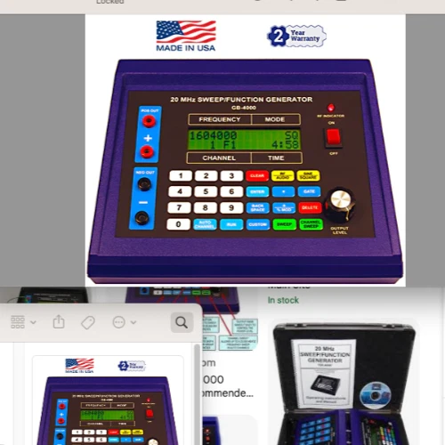 Generador de función/barrido GB-4000 20 MHz ligeramente usado/totalmente nuevo Foto 1 de 2