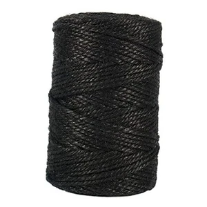 328 Feet 3mm Thick Natural Jute Twine, 3Ply Garden Twine Heavy Duty Black - Picture 1 of 7