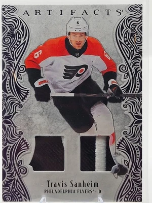 2025-26 UD Artifacts Hockey Travis Sanheim Purple #'d /25 #72 Flyers - Image 1 of 2