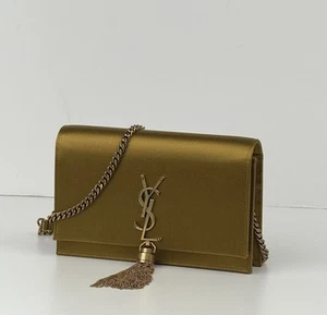 Saint Laurent Kate Tassel Satin Wallet on Chain C-4 - Bild 1 von 5