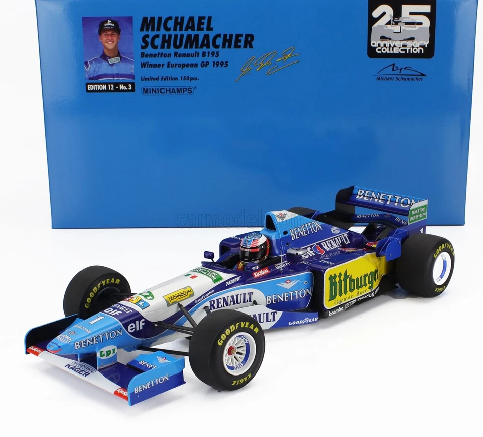 1/12 MINICHAMPS - BENETTON - F1  B195 TEAM MILD SEVEN RENAULT N 1 517951201-ED-3 - Immagine 1 di 1