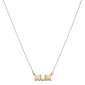 Gebrauchte 9 kt Gelbgold 17 Zoll Mutter Namenskette Halskette 430 mm (17") 9 kt Gold... - Bild 1 von 1