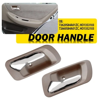 Manijas de puerta interiores traseras izquierda y derecha beige para Honda Accord 1999-2004 Odyssey 1998-2002 Foto 1 de 4