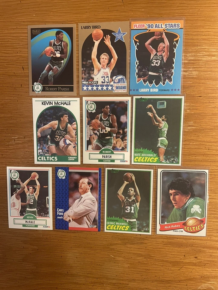 Boston Celtics 1980-1981 NBA Champions Team Lote de (10) Bird Parish McHale Robey Foto 1 de 1