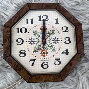 VTG 70's Timex Electric Wall Clock • Tested & Working • Cottagecore • Cabin - Picture 1 of 4