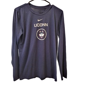 Nike UConn Huskies Long Sleeve Dri-FIT T-Shirt Men's Athletic - Picture 1 of 6