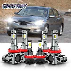 Combo faros LED haz alto/bajo + bombilla antiniebla para Nissan Altima 2007-2018 - Imagen 1 de 16