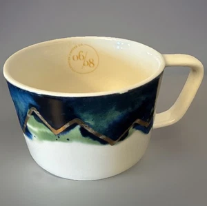 Starbucks Mug 2015 06/08 Artisan Series Blue Green Gold Limited Coffee Cup - Picture 1 of 9