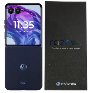 Motorola Razr 50 Ultra 5G 12GB 256GB Blue Unlocked Brand new sealed Japan Stock - Picture 1 of 4