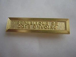 POUR MEDAILLE AGRAFE EN FER ( REPUBLIQUE DE COTE D'IVOIRE ) - Picture 1 of 2
