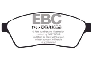 EBC Yellowstuff Front Brake Pads for Saab 9-4X 2.8 Turbo (300 BHP) (2011) - Picture 1 of 1