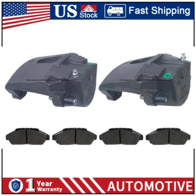 Juego de pinzas de freno delanteras y pastillas de freno de cerámica para Dodge Dakota 2002 - 2000 PZ Foto 1 de 4