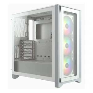 Corsair Icue 4000X Rgb Tempered Glass Mid Tower Case White - Picture 1 of 1