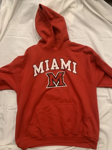 Miami University Sweatshirt, Red Campus Colors Large Cover