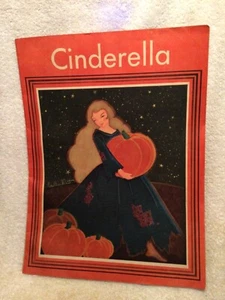 Vtg. Book Cinderella 1943 American Crayon Co. Mary Perks Illustrated by Peat - Picture 1 of 4