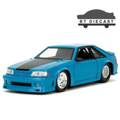 JADA FAST AND FURIOUS X 1989 FORD MUSTANG GT 1/24 DIECAST MODEL TURQUOISE 34922 - Image 1 of 2