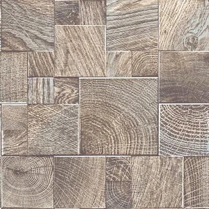 Wooden Block Greige Wallpaper Tile Glitter Effect Modern Luxury Textured Vinyl - Picture 1 of 5