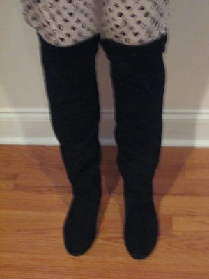 steven madden blondee suede over knee boots 7                #284 - Image 1 of 4