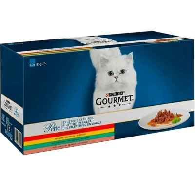 PURINA GOURMET Perle Katzenfutter in Soße 60er PACK Katzennassfutter 60 x 85 g - Bild 1 von 4