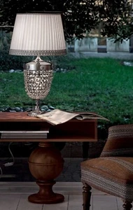 Lampada da tavolo lume in cristallo classico cromo MS-144 - Picture 1 of 1