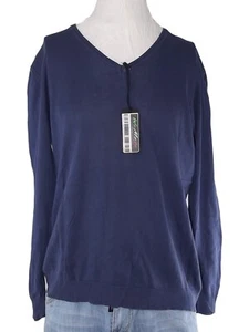 Disnan Forte Dei Marmi Herren Shirt Blau Langarm Made Italy 2xl Pullover - Bild 1 von 8