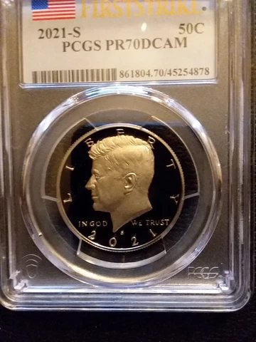 2021-S CLAD PCGS PR70DCAM FIRST STRIKE FS KENNEDY HALF ***RARE TOP POP 151/0*** Cover