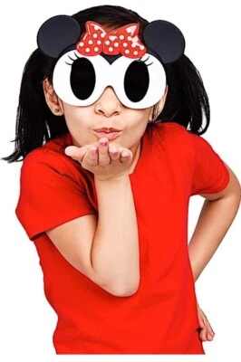 Sun-Staches Costume Sunglasses Lil' Character Minnie Mouse Dark Lens Party Favor - Image 1 of 4