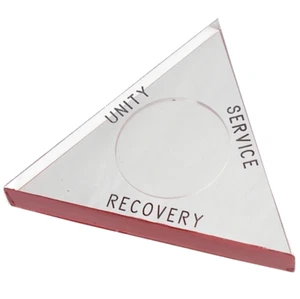 AA Medallion Holder: Acrylic Triangle - SWTMH - Red - Bild 1 von 1