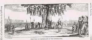 Hanging Execution of Protestants in the Netherlands -1901 Page of History - Picture 1 of 2