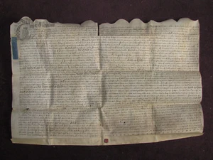 1730 VELLUM INDENTURE of PAUL ALKER of SAMLESBURY PRESTON LANCASHIRE & GREGSON - Picture 1 of 13