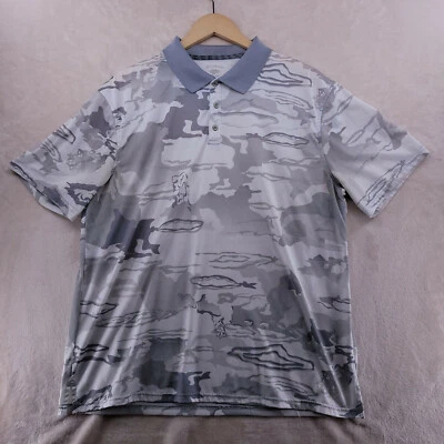 Camisa Polo Reel Legends Pesca Freeline Talla L Gris Camuflaje Manga Corta Foto 1 de 4