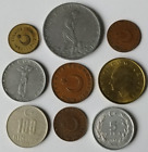 Lot de 9 pièces de monnaie de Turquie