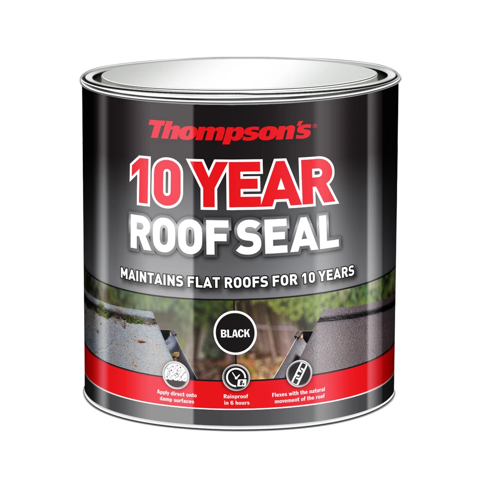Thompsons 10 Year Roof Seal - Black or Grey - All Sizes - Image 1 of 1