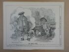 Full Page Punch Cartoon 1898 Our Smoky River Samuel Pepys  Thames