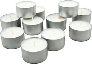 Stonebriar Bulk 50 Pack Unscented Smokeless Long Tea Light Candles with 8 Hour E - Picture 1 of 6