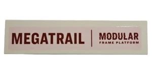 Guerilla Gravity OEM Rahmen Aufkleber Mountainbike "Megatrail" 4" x 0,75" Ochsenblut - Bild 1 von 7