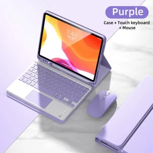 Case Cover Keyboard W/Touchpad Mouse For iPad 5/6/7/8/9/10th Gen Air 4 5 Pro 11 - Picture 1 of 39