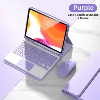 Case Cover Keyboard W/Touchpad Mouse For iPad 5/6/7/8/9/10th Gen Air 4 5 Pro 11 - Image 1 of 4