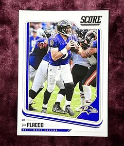 Joe Flacco 2018 Score Football #23 MINT Ravens Jersey Delaware Legends Lamar SP - Picture 1 of 4
