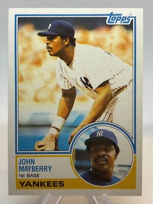 John Mayberry 1983 Topps-#45 New York Yankees - Image 1 of 2
