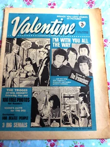 Rare Vintage 60sVALENTINE Magazine Beatles Kinks Small Faces - Bild 1 von 11